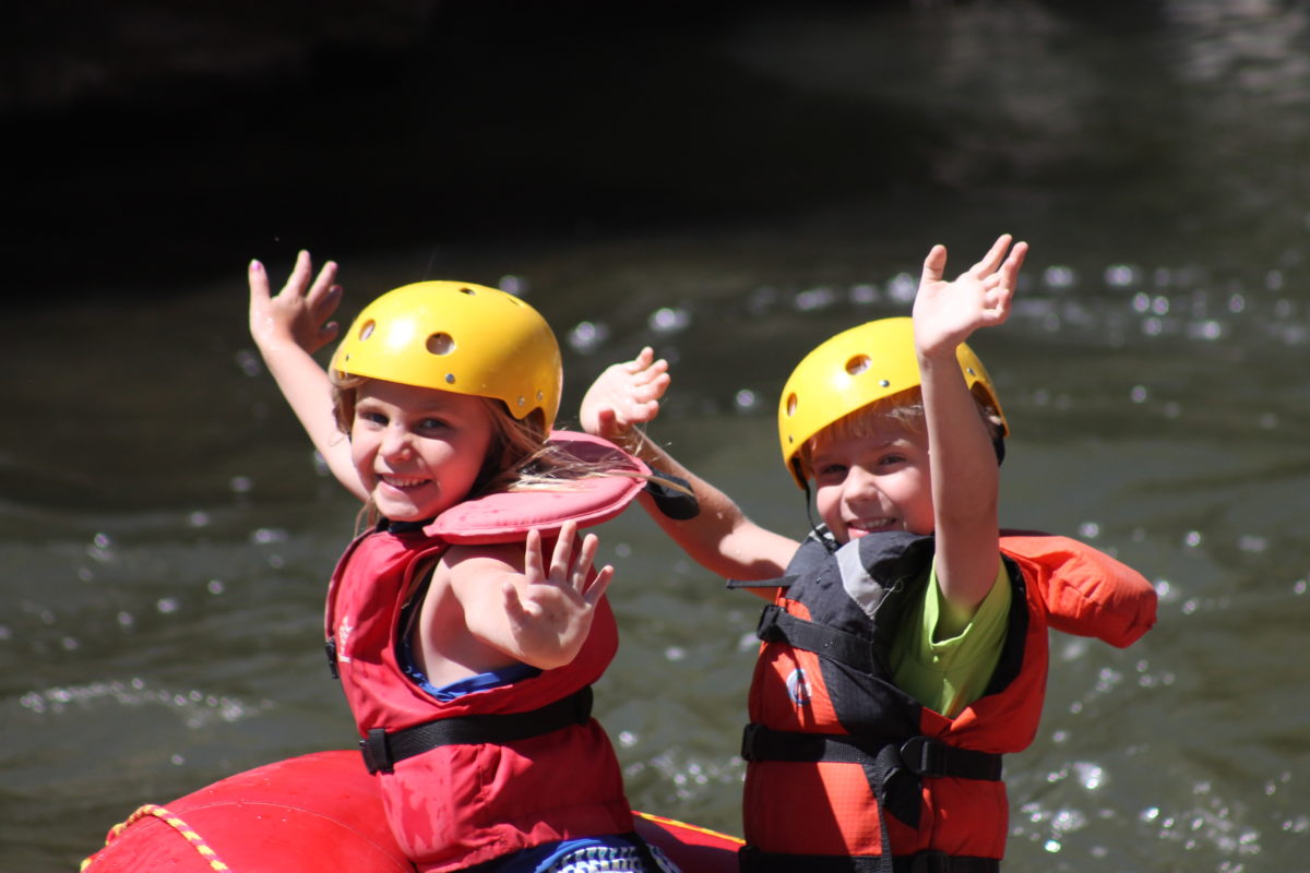 Family whitewater rafting trip in New Mexico