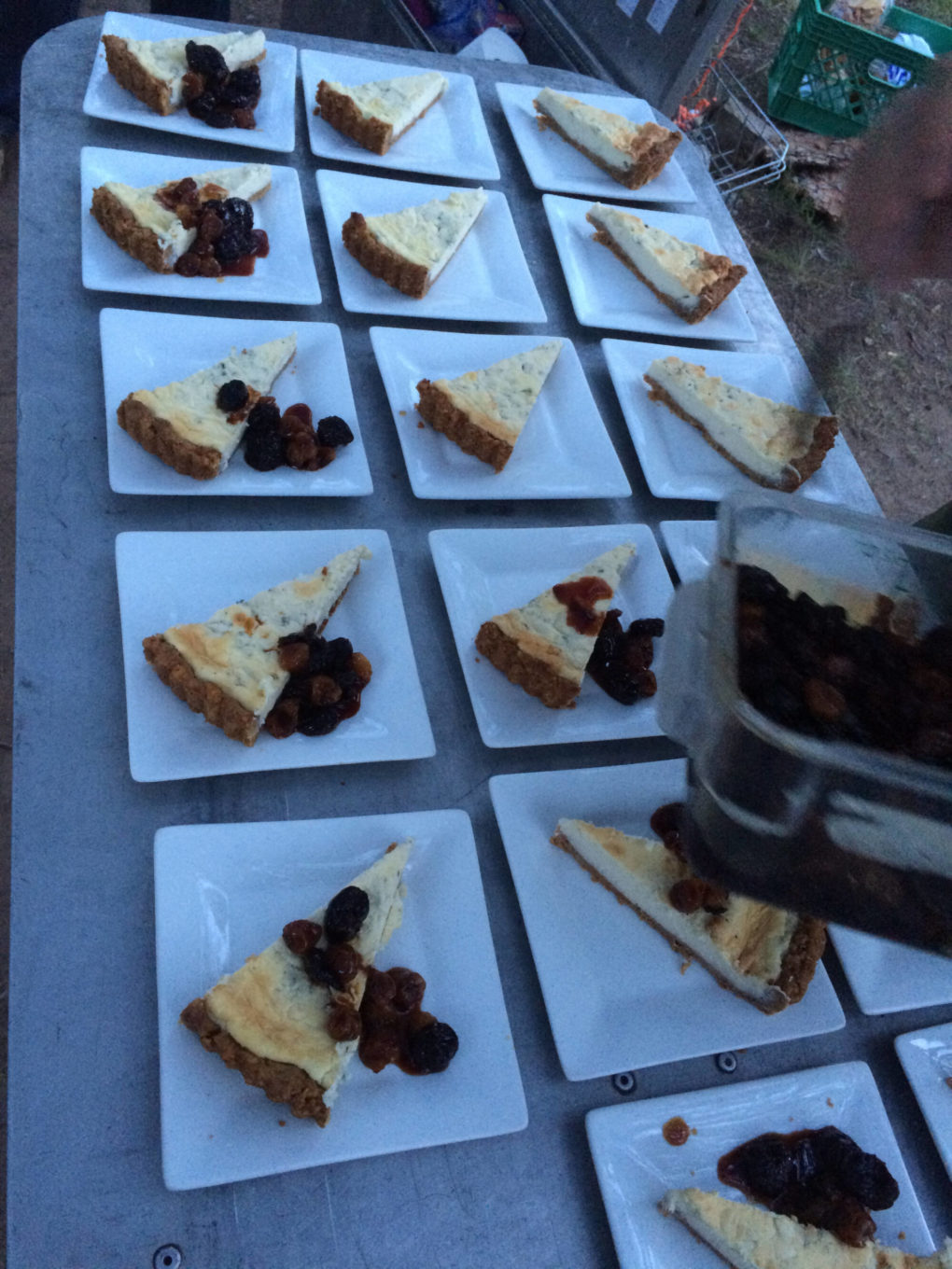 Fruit pie during a gourmet wine adventure in new mexico