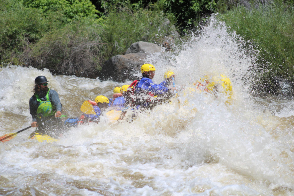 Rafting through the Taos Box rapids