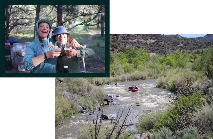 Guests smiling after trip