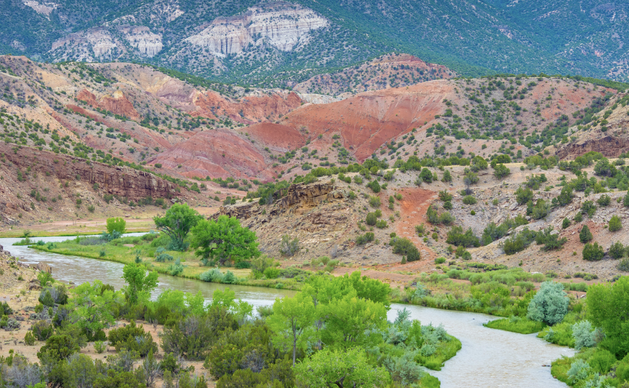 The Rio Chama river in New Mexico